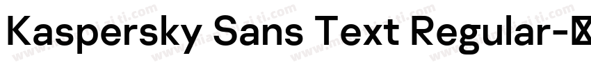 Kaspersky Sans Text Regular字体转换